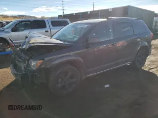 2019 Dodge Journey Crossroad with VIN 3C4PDCGB3KT867653, listed as a Copart auction lot 82591924 with 123,438 mi miles and Salvage Title. Bid and sale history available at DreamBid. Image 1.