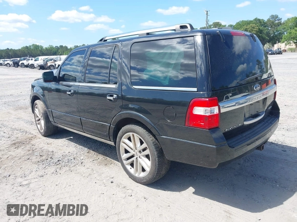 2015 Ford Expedition Platinum with VIN 1FMJU1MT1FEF12442, listed as a IAAI auction lot 42144296 with 150,759 mi miles and . Bid and sale history available at DreamBid. Image 3.
