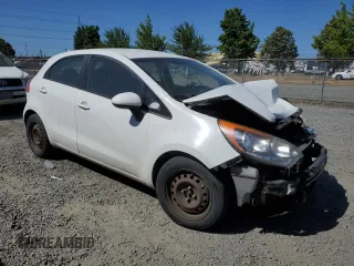 2014 Kia Rio LX with VIN KNADM5A37E6359133, listed as a Copart auction lot 64278274 with Not Provided miles and Salvage Title. Bid and sale history available at carsss.com. Image 4.