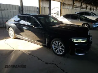 2020 BMW 7 Series 740i with VIN WBA7T2C00LGL17766, listed as a Copart auction lot 72001603 with 74,324 mi miles. Bid and sale history available at carsss.com. Image 4.