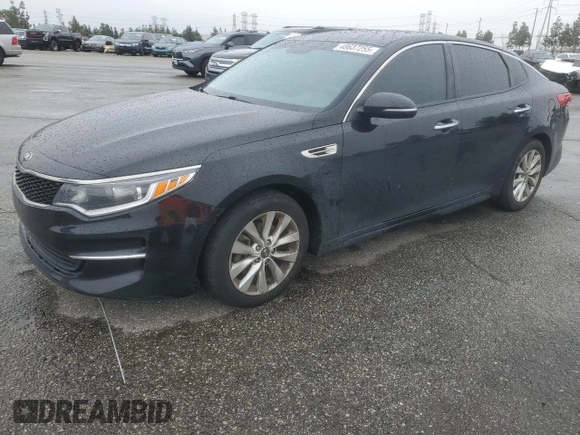2018 Kia Optima LX with VIN 5XXGT4L3XJG261199, listed as a Copart auction lot 48637255 with 107,293 mi miles and Salvage Title. Bid and sale history available at carsss.com. Image 1.