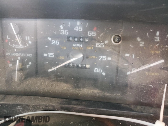 1991 Ford Ranger Splash with VIN 1FTCR10A4MPB07888, listed as a Copart auction lot 73479264 with 34,887 mi miles and Salvage Title. Bid and sale history available at DreamBid. Image 9.