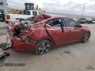 2020 Nissan Sentra SV with VIN 3N1AB8CV7LY269484, listed as a Copart auction lot 42855245 with 46,429 mi miles and Salvage Title. Bid and sale history available at carsss.com. Image 3.