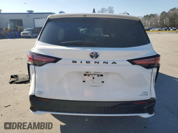2021 Toyota Sienna XSE with VIN 5TDDRKEC8MS053408, listed as a Copart auction lot 43461845 with Not Provided miles and Salvage Title. Bid and sale history available at DreamBid. Image 6.