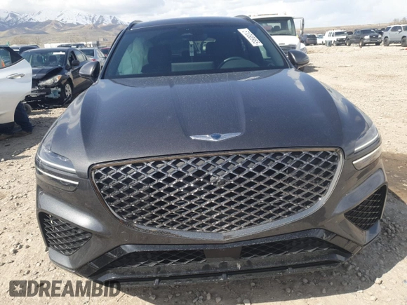 2023 Genesis GV70 2.5T with VIN KMUMADTB9PU100827, listed as a Copart auction lot 51080985 with 17,819 mi miles and Salvage Title. Bid and sale history available at carsss.com. Image 5.
