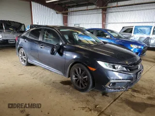 2020 Honda Civic Sedan EX-L with VIN 19XFC1F75LE212674, listed as a Copart auction lot 50965015 with 57,789 mi miles and Salvage Title. Bid and sale history available at carsss.com. Image 4.
