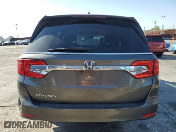2018 Honda Odyssey EX-L with VIN 5FNRL6H78JB003220, listed as a Copart auction lot 48493355 with 127,807 mi miles and Salvage Title. Bid and sale history available at carsss.com. Image 6.