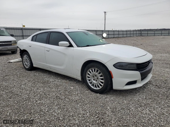 2016 Dodge Charger Police with VIN 2C3CDXKT8GH211698, listed as a Copart auction lot 43818345 with 191,951 mi miles and Salvage Title. Bid and sale history available at carsss.com. Image 4.