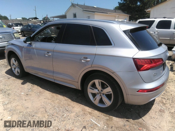 2019 Audi Q5 Premium Plus with VIN WA1BNAFY1K2054857, listed as a IAAI auction lot 42624504 with 58,255 mi miles and . Bid and sale history available at DreamBid. Image 3.