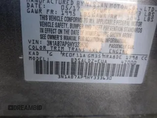 2017 Nissan Sentra SV с VIN 3N1AB7AP9HY333630, выставлен на аукционе Copart как лот 47853625 с пробегом 104 452 миль миль и Списание • Salvage title. История ставок и продаж доступна на DreamBid. Изображение 13.