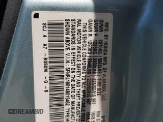 2004 Honda Odyssey EX-L with VIN 5FNRL18014B015462, listed as a Copart auction lot 62834665 with 323,817 mi miles and Salvage title. Bid and sale history available at DreamBid. Image 13.