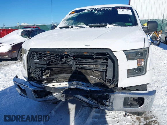 2016 Ford F-150 XL with VIN 1FTEW1CG9GKE76975, listed as a IAAI auction lot 41341159 with 126,256 mi miles and . Bid and sale history available at carsss.com. Image 6.