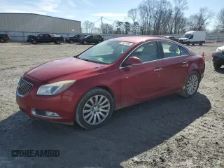 2013 Buick Regal Turbo Premium 2 with VIN 2G4GT5GV9D9190294, listed as a Copart auction lot 45120895 with 122,029 mi miles and Salvage Title. Bid and sale history available at carsss.com. Image 1.