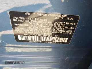 2021 Subaru Forester with VIN JF2SKADC3MH461232, listed as a IAAI auction lot 42224778 with 71,419 mi miles and . Bid and sale history available at DreamBid. Image 9.