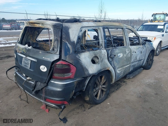 2011 Mercedes-Benz GL-Class GL 450 with VIN 4JGBF7BE7BA632639, listed as a IAAI auction lot 41398527 with 1 mi miles. Bid and sale history available at carsss.com. Image 4.