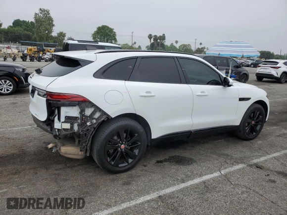 2023 Jaguar F-Pace S with VIN SADCJ2EX7PA711697, listed as a Copart auction lot 60077815 with 41,404 mi miles and Salvage title. Bid and sale history available at DreamBid. Image 3.