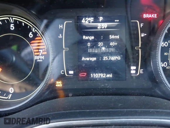 2019 Jeep Cherokee Latitude Plus with VIN 1C4PJMLB9KD177741, listed as a IAAI auction lot 41904835 with 110,792 mi miles. Bid and sale history available at carsss.com. Image 14.