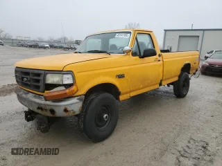 1996 Ford F-250 with VIN 1FTHF26H0TEA60488, listed as a Copart auction lot 43141165 with 0 mi miles and Salvage Title. Bid and sale history available at carsss.com. Image 1.