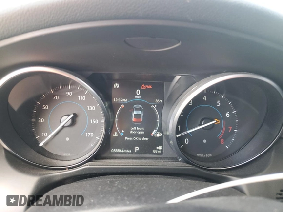 2018 Jaguar XF 25t with VIN SAJBS4FX4JCY69958, listed as a Copart auction lot 46852785 with 88,864 mi miles and Salvage Title. Bid and sale history available at carsss.com. Image 9.