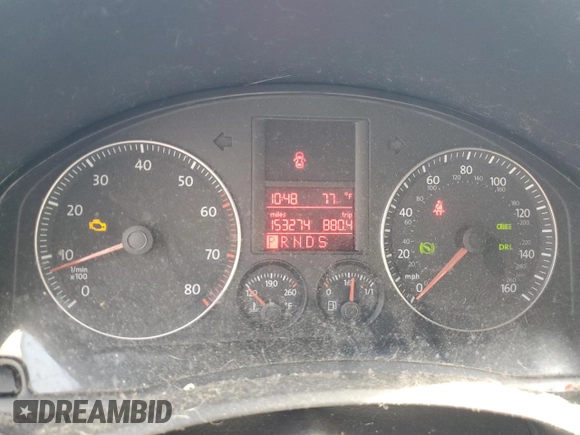 2006 Volkswagen Jetta 2.5L with VIN 3VWRF71K66M799753, listed as a Copart auction lot 57605525 with 153,274 mi miles and Salvage title. Bid and sale history available at DreamBid. Image 9.