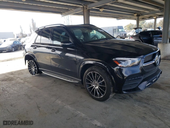 2022 Mercedes-Benz GLE with VIN 4JGFB4KB1NA675122, listed as a Copart auction lot 46548135 with 36,800 mi miles and Salvage Title. Bid and sale history available at carsss.com. Image 4.