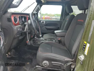 2021 Jeep Gladiator Rubicon with VIN 1C6JJTBM6ML580028, listed as a Copart auction lot 56526085 with 55,462 mi miles and Salvage title. Bid and sale history available at DreamBid. Image 7.
