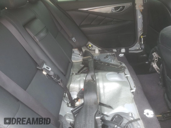 2015 Infiniti Q50 with VIN JN1BV7AP6FM342670, listed as a Copart auction lot 50789215 with 121,117 mi miles and Salvage Title. Bid and sale history available at DreamBid. Image 10.