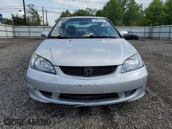 2005 Honda Civic EX with VIN 1HGEM22925L045823, listed as a Copart auction lot 55984995 with 245,821 mi miles and Salvage Title. Bid and sale history available at DreamBid. Image 5.
