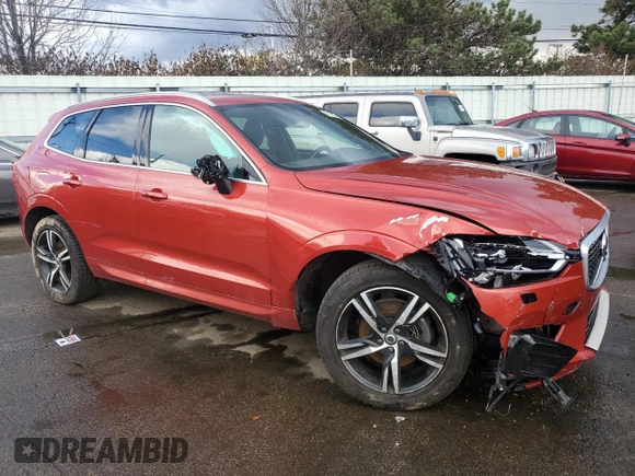 2018 Volvo XC60 R-Design with VIN LYV102RM1JB113465, listed as a Copart auction lot 46440185 with 62,646 mi miles and Salvage Title. Bid and sale history available at carsss.com. Image 4.