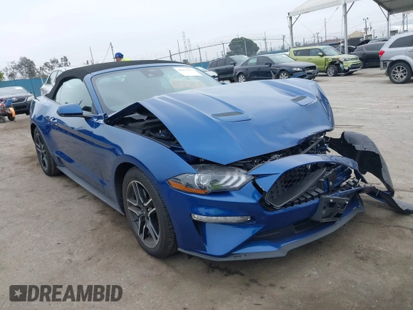 2022 Ford Mustang EcoBoost z VIN 1FATP8UH7N5144894, wystawiony jako IAAI lot #42173373 z przebiegiem 12 066 mil mil oraz . Historia ofert i sprzedaży dostępna na DreamBid. Obrazek 1.