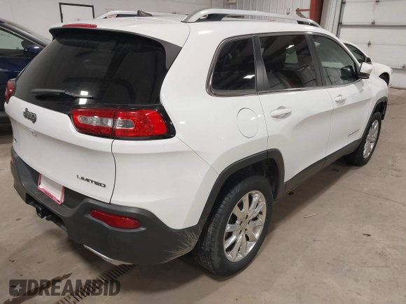 2017 Jeep Cherokee Limited with VIN 1C4PJMDS4HW505613, listed as a IAAI auction lot 41257420 with 91,967 mi miles and . Bid and sale history available at DreamBid. Image 4.