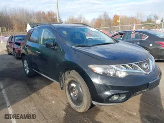 2013 Nissan Murano SL with VIN JN8AZ1MW0DW320487, listed as a IAAI auction lot 40760140 with 156,066 mi miles. Bid and sale history available at carsss.com. Image 1.
