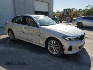 2023 BMW 3 Series 330i with VIN 3MW69FF09P8D54364, listed as a Copart auction lot 48672565 with 11,857 mi miles and Salvage Title. Bid and sale history available at carsss.com. Image 4.