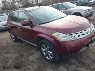 2005 Nissan Murano SE with VIN JN8AZ08T75W313287, listed as a IAAI auction lot 41628628 with 999,999 mi miles. Bid and sale history available at carsss.com. Image 1.