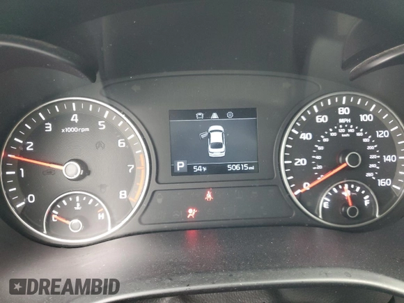 2019 Kia Optima LX with VIN 5XXGT4L30KG360552, listed as a Copart auction lot 47943085 with 50,615 mi miles and Salvage Title. Bid and sale history available at carsss.com. Image 9.