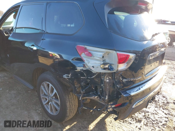 2016 Nissan Pathfinder S with VIN 5N1AR2MN4GC664558, listed as a IAAI auction lot 41310709 with 120,121 mi miles and . Bid and sale history available at DreamBid. Image 6.