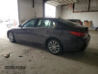 2014 Infiniti Q50 Hybrid Sport with VIN JN1AV7AP9EM691381, listed as a Copart auction lot 48212025 with 117,033 mi miles and Clean Title. Bid and sale history available at carsss.com. Image 2.
