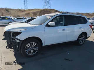 2018 Nissan Pathfinder S with VIN 5N1DR2MM0JC642391, listed as a Copart auction lot 53089395 with 91,571 mi miles and Salvage Title. Bid and sale history available at DreamBid. Image 1.