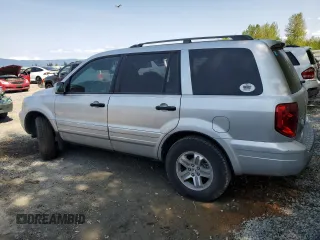 2005 Honda Pilot EX-L with VIN 2HKYF18565H549185, listed as a Copart auction lot 54356375 with 0 mi miles and Salvage Title. Bid and sale history available at carsss.com. Image 2.