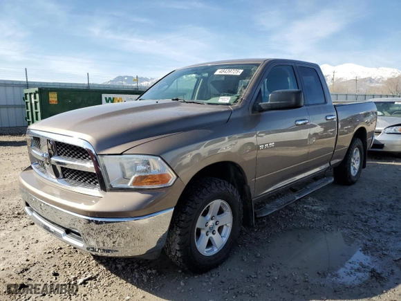 2009 Dodge Ram 1500 SLT with VIN 1D3HV18P29S789224, listed as a Copart auction lot 48439725 with 163,865 mi miles and Clean Title. Bid and sale history available at carsss.com. Image 1.