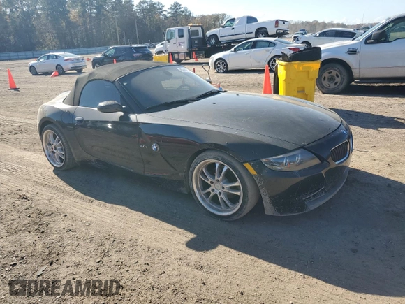 2007 BMW Z4 3.0i with VIN 4USBU33537LW71199, listed as a Copart auction lot 85549104 with 87,437 mi miles and Clean Title. Bid and sale history available at carsss.com. Image 4.