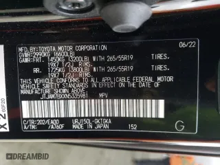 2022 Lexus GX with VIN JTJAM7BXXN5335981, listed as a Copart auction lot 66738332 with 1,868 mi miles. Bid and sale history available at carsss.com. Image 10.