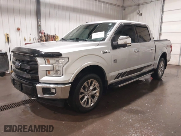 2017 Ford F-150 XL with VIN 1FTEW1EG4HKC24288, listed as a IAAI auction lot 42315916 with 129,499 mi miles and . Bid and sale history available at DreamBid. Image 2.