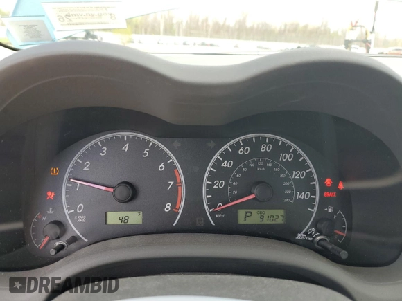 2010 Toyota Corolla with VIN 2T1BU4EE7AC350676, listed as a Copart auction lot 54970525 with 91,027 mi miles and Salvage title. Bid and sale history available at DreamBid. Image 9.