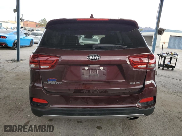 2019 Kia Sorento EX Sport V6 with VIN 5XYPH4A59KG462398, listed as a Copart auction lot 82901194 with 63,812 mi miles and Salvage Title. Bid and sale history available at carsss.com. Image 6.
