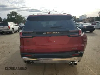 2024 GMC Acadia FWD Denali z VIN 1GKENLKS4RJ209535, wystawiony jako Copart lot #45480725 z przebiegiem Nie podano mil oraz Szkoda całkowita • Salvage title. Historia ofert i sprzedaży dostępna na DreamBid. Obrazek 6.