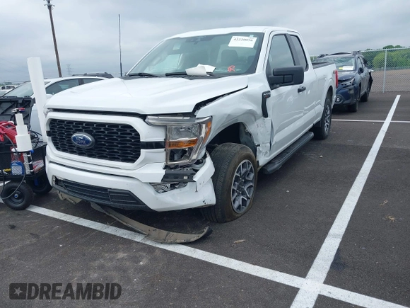 2021 Ford F-150 XL with VIN 1FTEX1C51MFD08456, listed as a IAAI auction lot 42220056 with 52,437 mi miles and . Bid and sale history available at DreamBid. Image 6.