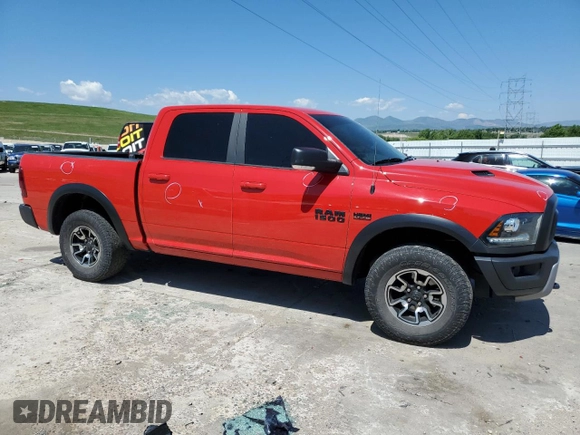 2018 Ram 1500 Rebel with VIN 1C6RR7YT2JS197612, listed as a Copart auction lot 60062745 with 60,591 mi miles and Salvage title. Bid and sale history available at DreamBid. Image 4.