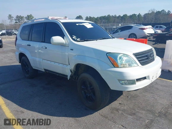 2004 Lexus GX 470 with VIN JTJBT20XX40063036, listed as a IAAI auction lot 41780865 with 222,285 mi miles. Bid and sale history available at carsss.com. Image 1.