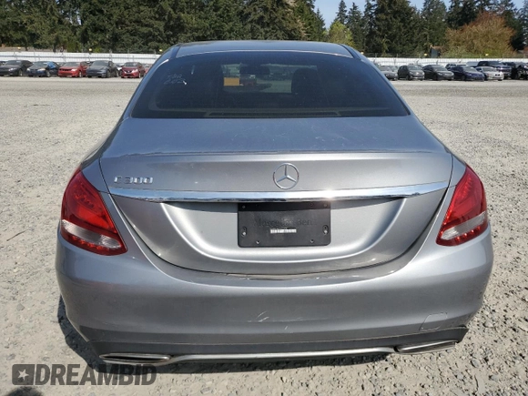 2016 Mercedes-Benz C 300 with VIN 55SWF4JB0GU163094, listed as a Copart auction lot 54800105 with 137,535 mi miles and Clean Title. Bid and sale history available at carsss.com. Image 6.